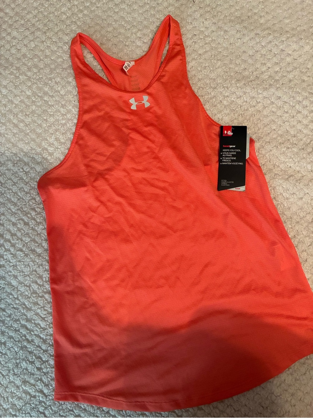 NWT | Under Armour | Small | Coral Racerback Tank Top